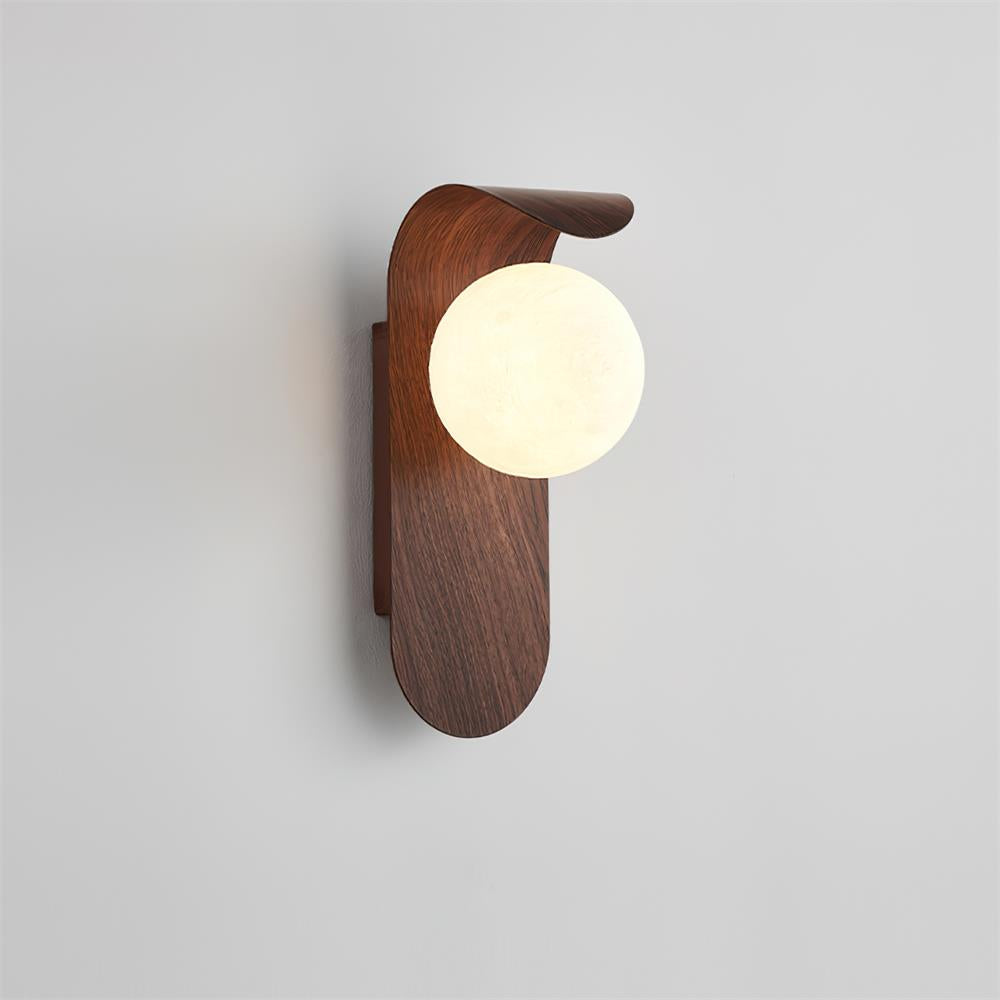 Exuro Indoor Wall Lamp Wood Color / Walnut Color