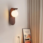 Exuro Indoor Wall Lamp Wood Color / Walnut Color