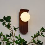 Exuro Indoor Wall Lamp Wood Color / Walnut Color