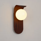 Exuro Indoor Wall Lamp Wood Color / Walnut Color