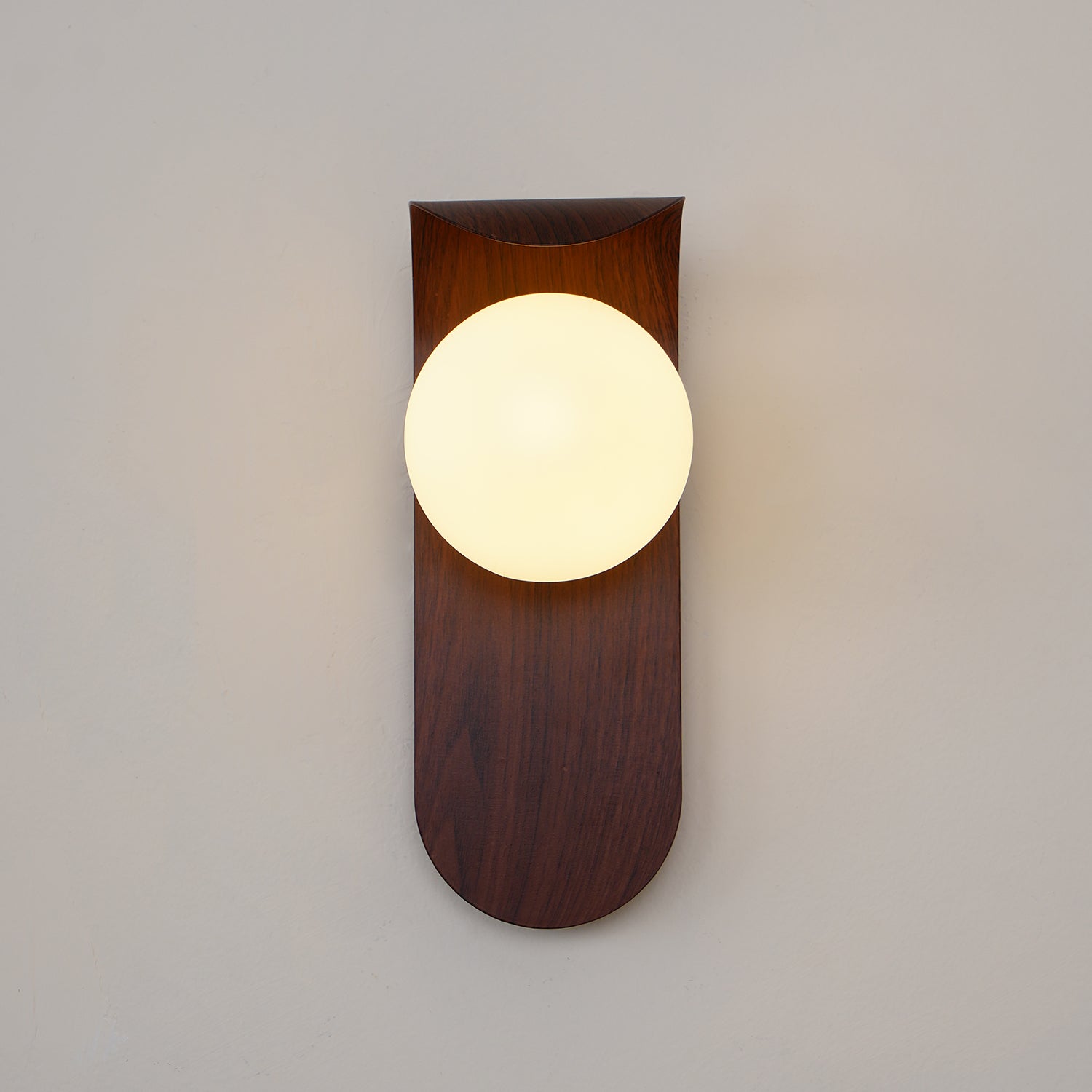 Exuro Indoor Wall Lamp Wood Color / Walnut Color