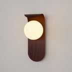 Exuro Indoor Wall Lamp Wood Color / Walnut Color