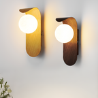 Exuro Indoor Wall Lamp Wood Color / Walnut Color