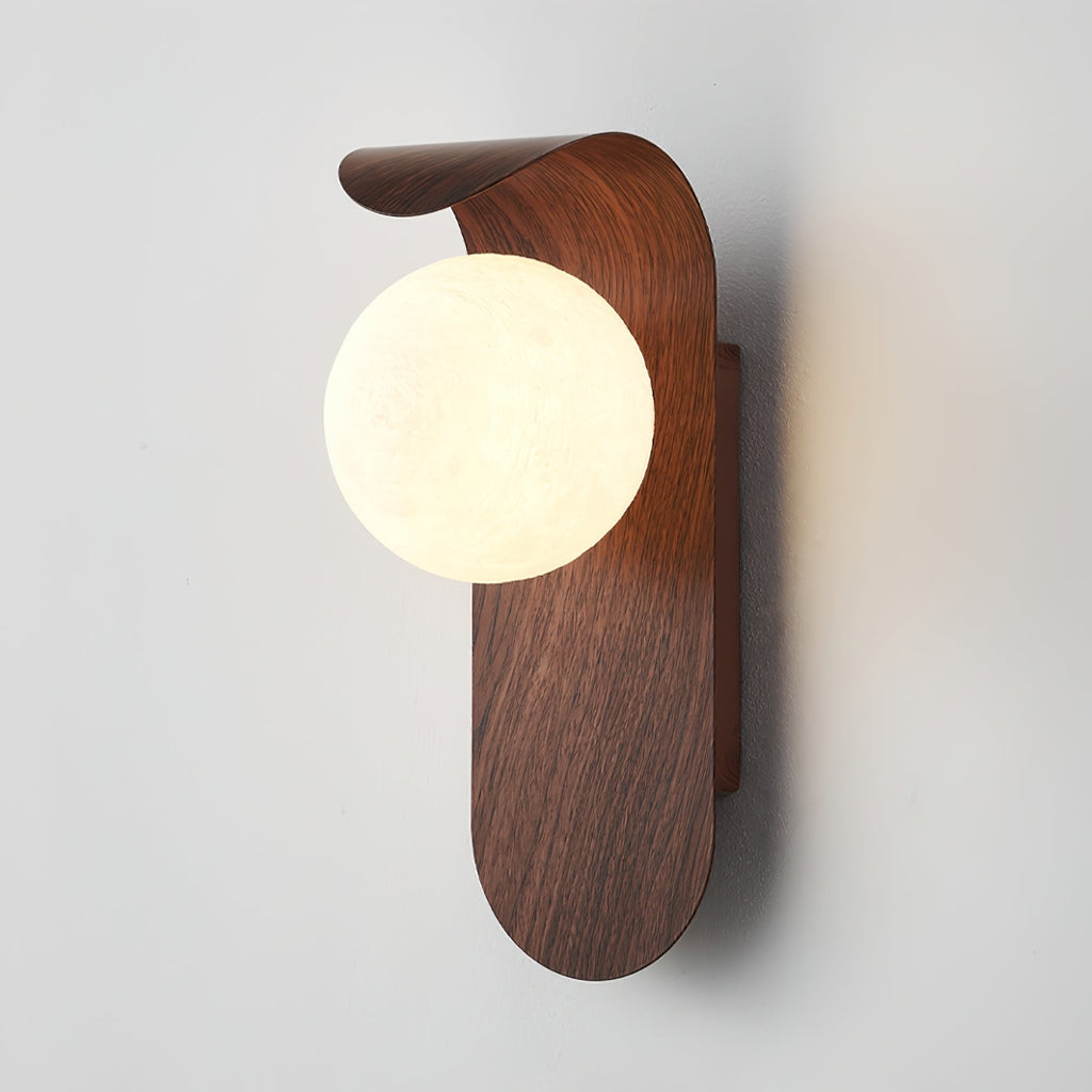 Exuro Indoor Wall Lamp Wood Color / Walnut Color
