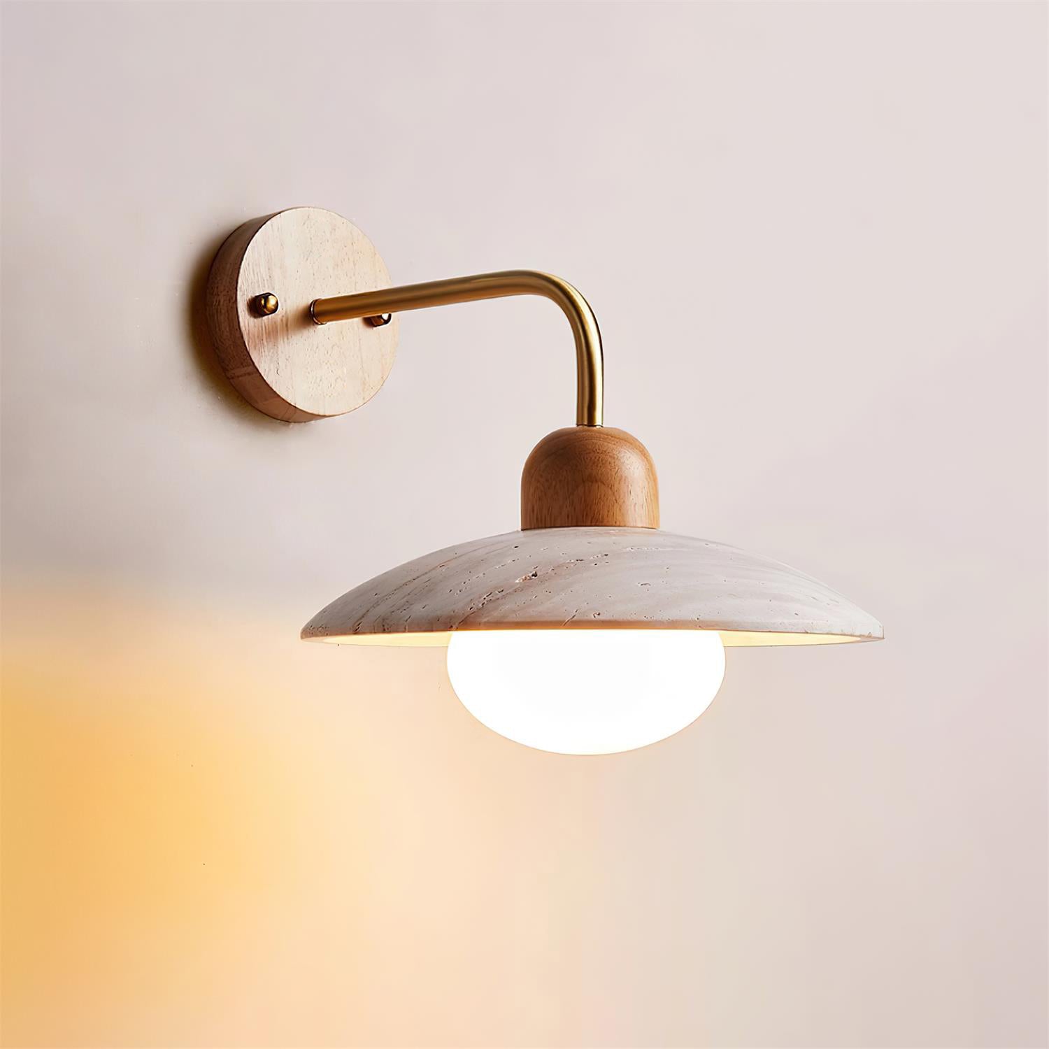 Aria Wall Lamp Vintage  Travertine