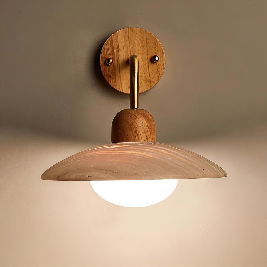 Aria Wall Lamp Vintage  Travertine