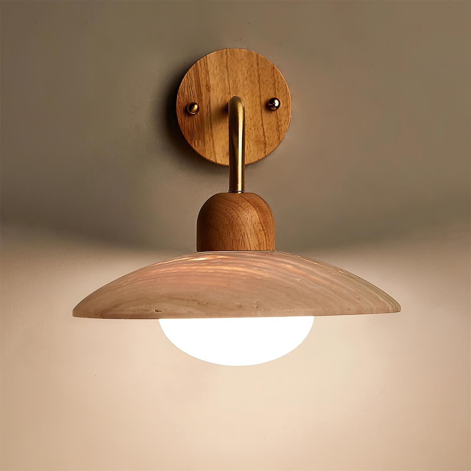 Aria Wall Lamp Vintage  Travertine