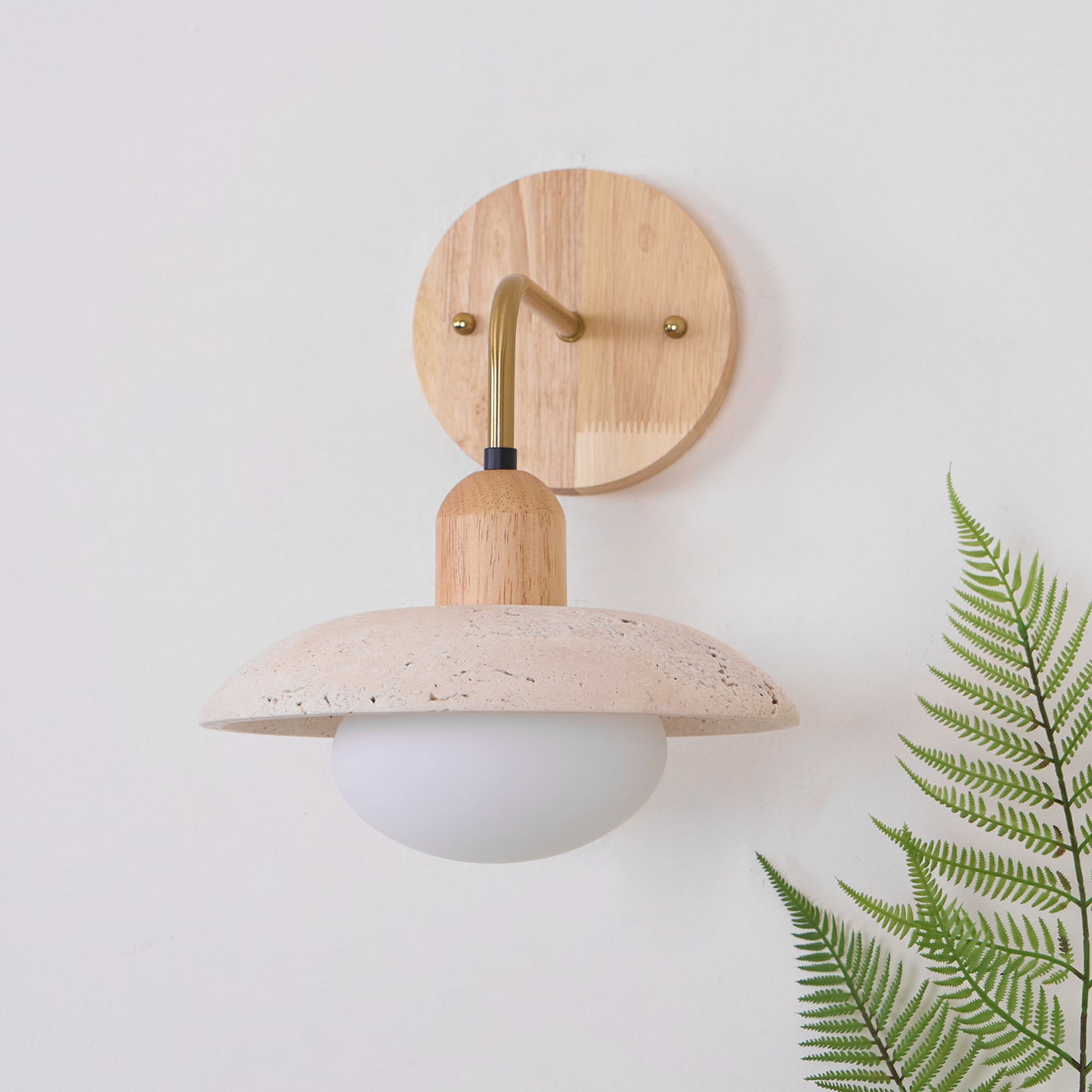 Aria Wall Lamp Vintage  Travertine