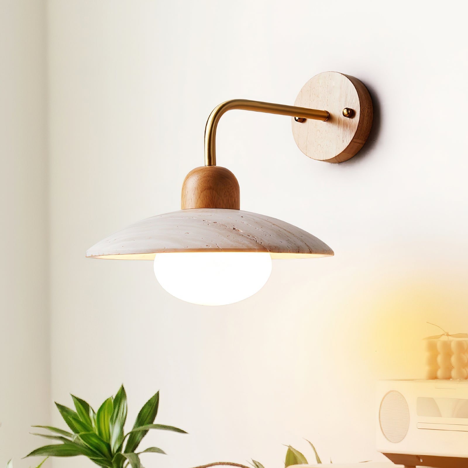 Winel Wall Lamp Vintage Travertine