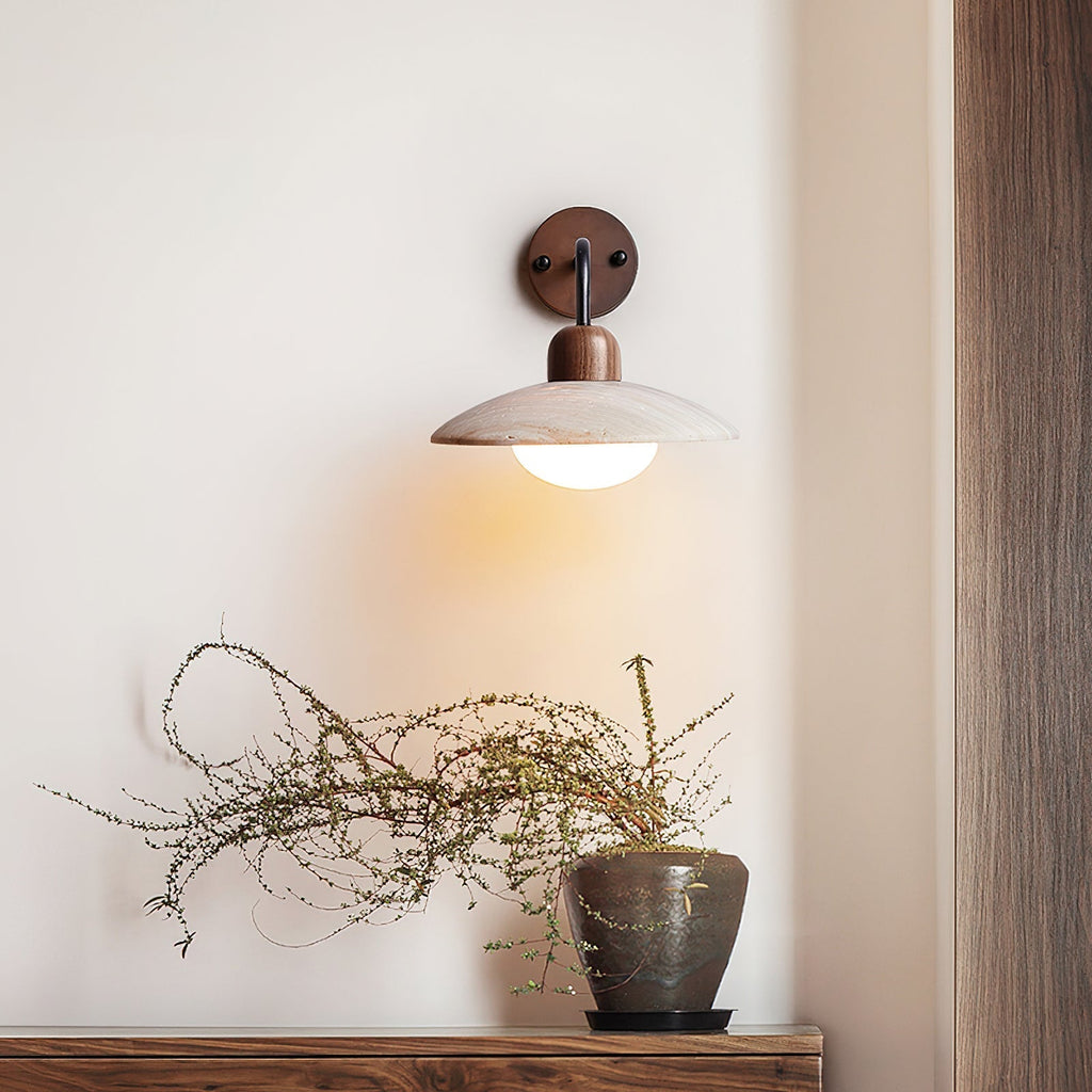 Aria Wall Lamp Vintage  Travertine