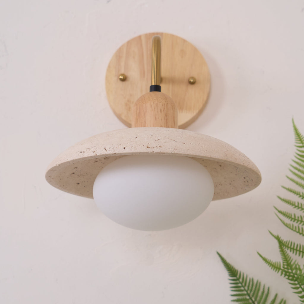 Aria Wall Lamp Vintage  Travertine