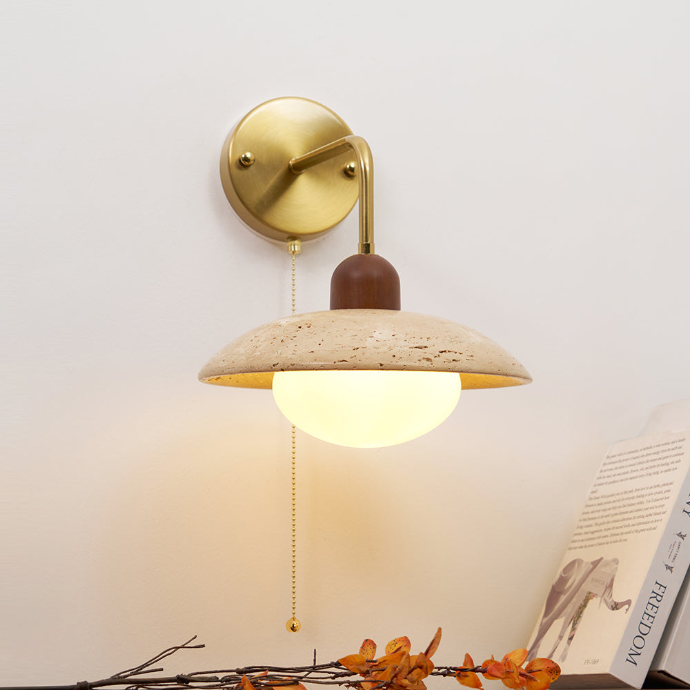 Cavone Travertine Wall Sconce