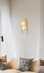 Sytalion Arch Alabaster Wall Light
