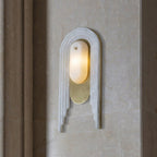 Sytalion Arch Alabaster Wall Light