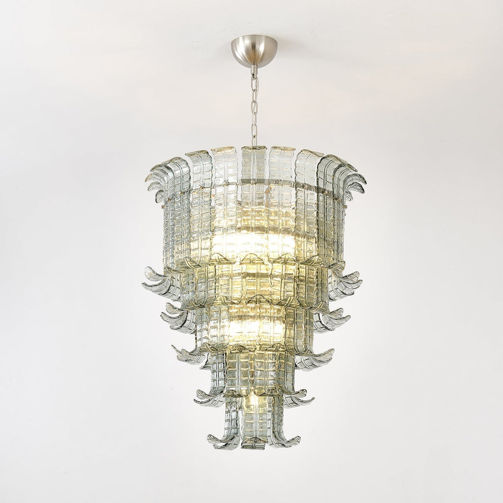 Aurora Chandelier Cascade Murano Glass Tiered Vintage