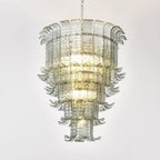 Aurora Chandelier Cascade Murano Glass Tiered Vintage