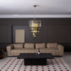 Aurora Chandelier Cascade Murano Glass Tiered Vintage