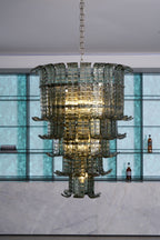 Aurora Chandelier Cascade Murano Glass Tiered Vintage
