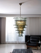 Aurora Chandelier Cascade Murano Glass Tiered Vintage