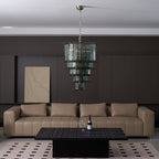 Aurora Chandelier Cascade Murano Glass Tiered Vintage