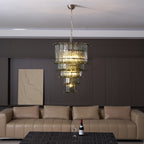 Aurora Chandelier Cascade Murano Glass Tiered Vintage