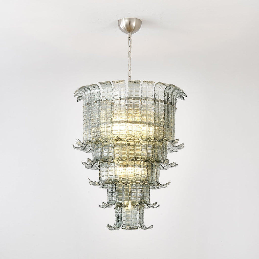 Aurora Chandelier Cascade Murano Glass Tiered Vintage