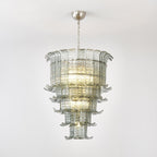 Aurora Chandelier Cascade Murano Glass Tiered Vintage