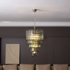 Aurora Chandelier Cascade Murano Glass Tiered Vintage