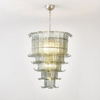 Aurora Chandelier Cascade Murano Glass Tiered Vintage