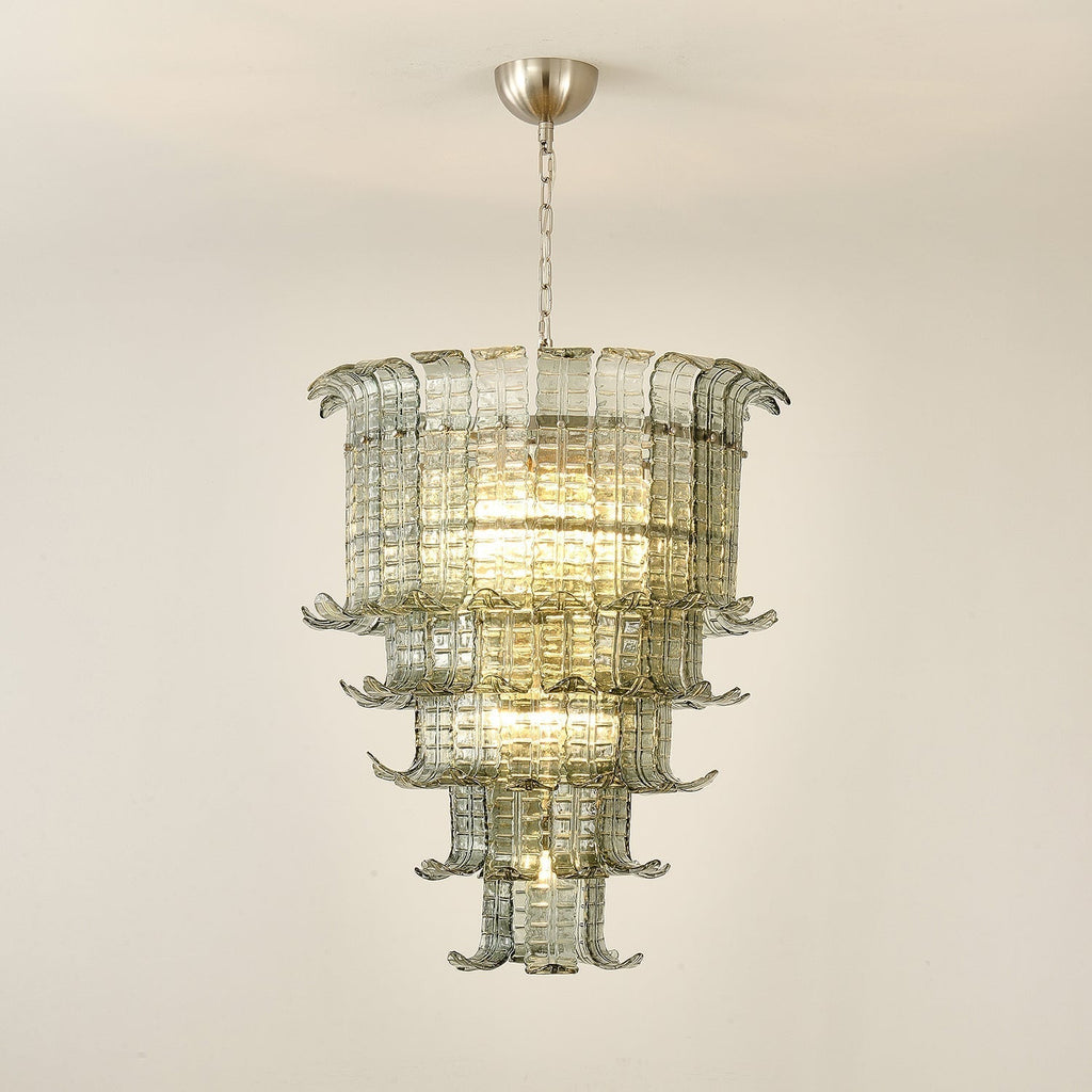Aurora Chandelier Cascade Murano Glass Tiered Vintage