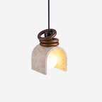 Ritta Pendant Light Travertine  Arched