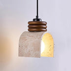 Ritta Pendant Light Travertine  Arched
