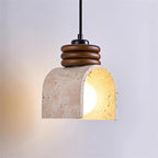 Ritta Pendant Light Travertine  Arched