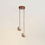 Trio Travertine Pendant Light