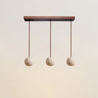 Trio Travertine Pendant Light