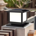 Ray Pavilion-style Square Solar Outdoor Post Light