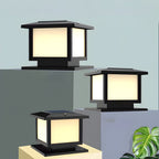 Ray Pavilion-style Square Solar Outdoor Post Light