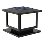 Ray Pavilion-style Square Solar Outdoor Post Light