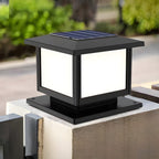 Ray Pavilion-style Square Solar Outdoor Post Light