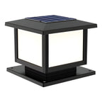 Ray Pavilion-style Square Solar Outdoor Post Light