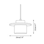 Ritta Pendant Light Travertine Cylinder   Disc Wood