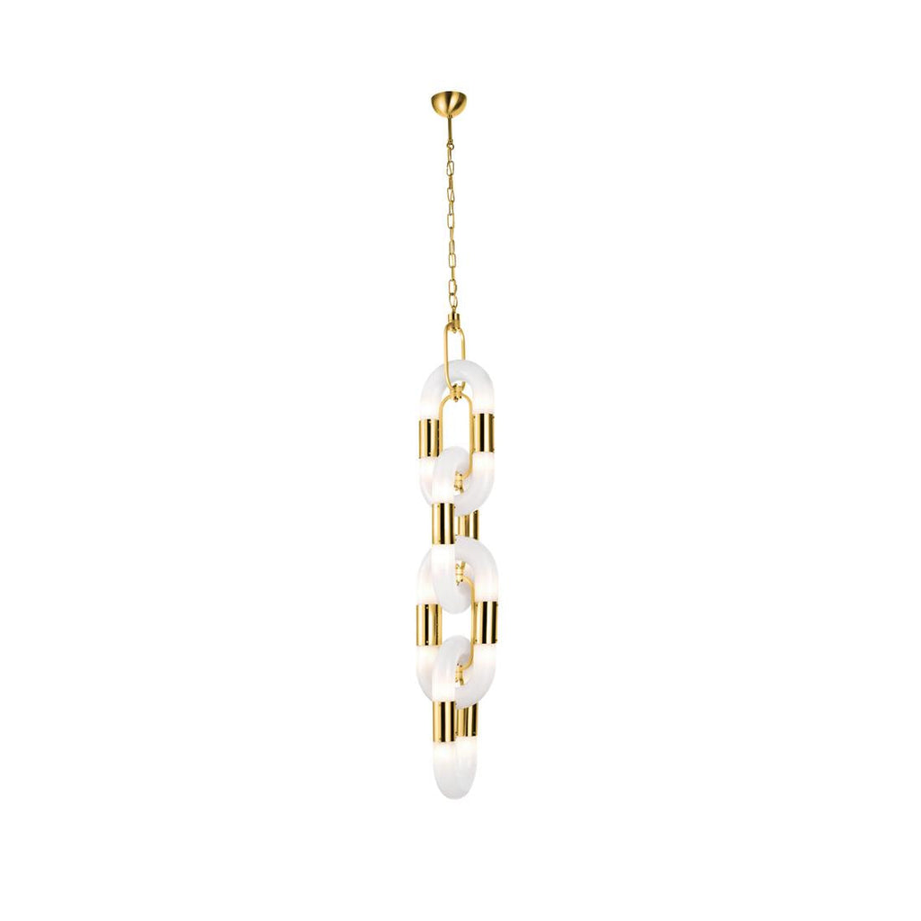 Pendant Light Chain Link Modern Stainless Steel Hanging Lamp