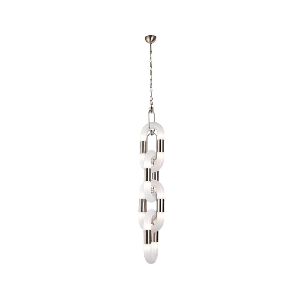 Pendant Light Chain Link Modern Stainless Steel Hanging Lamp