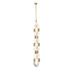 Pendant Light Chain Link Modern Stainless Steel Hanging Lamp
