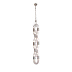 Pendant Light Chain Link Modern Stainless Steel Hanging Lamp