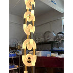 Pendant Light Chain Link Modern Stainless Steel Hanging Lamp