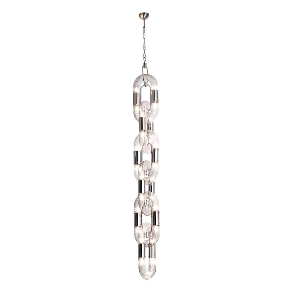 Pendant Light Chain Link Modern Stainless Steel Hanging Lamp