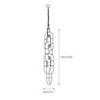 Pendant Light Chain Link Modern Stainless Steel Hanging Lamp