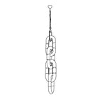 Pendant Light Chain Link Modern Stainless Steel Hanging Lamp