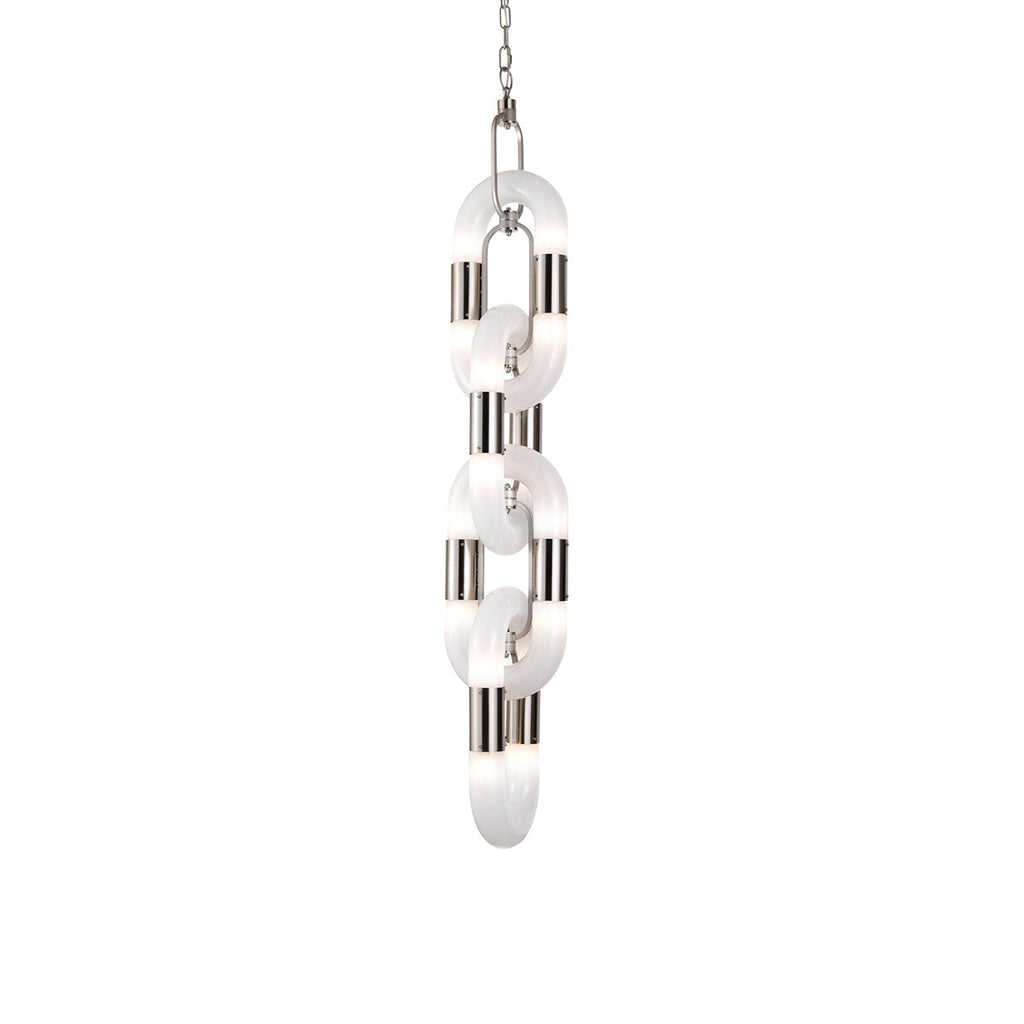 Pendant Light Chain Link Modern Stainless Steel Hanging Lamp